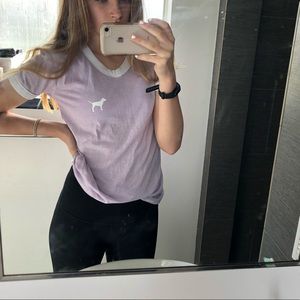 vs pink ringer tee